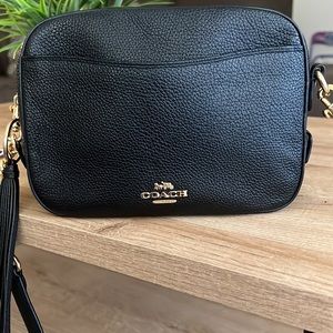 Coach pebbled leather camera bag